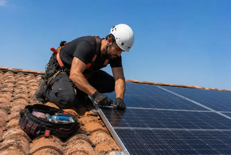 Maintenance et monitoring de panneaux solaires à Louhossoa