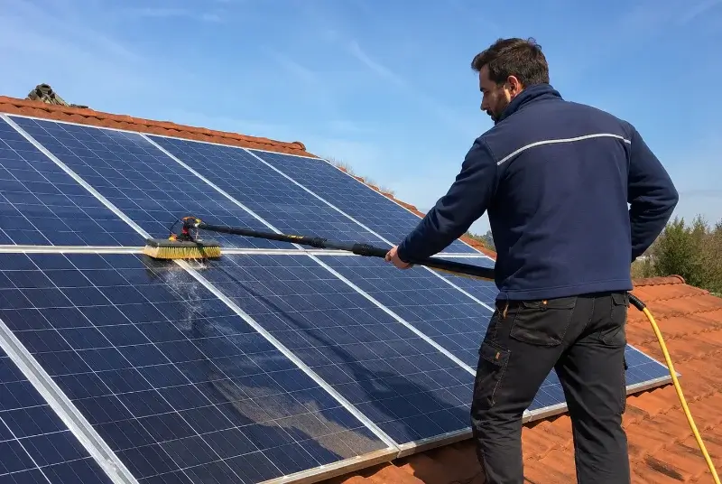 Nettoyage et entretien de panneaux solaires à Louhossoa