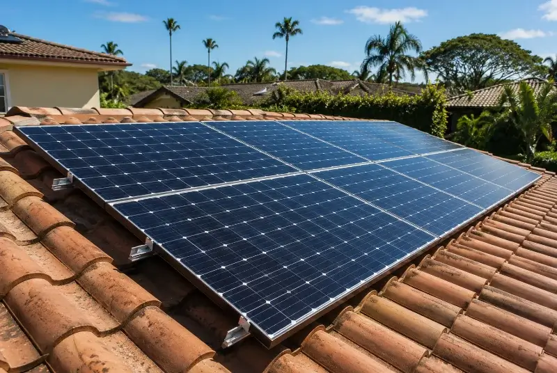 Installation de panneaux solaires à Louhossoa